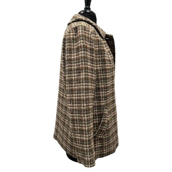 Pendleton Vintage Plaid Wool Button Front Blazer Peacoat Jacket Sz 16 - Picture 4 of 13